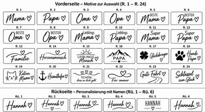 Personalisierter rechteckiger Holz-Schlüsselanhänger