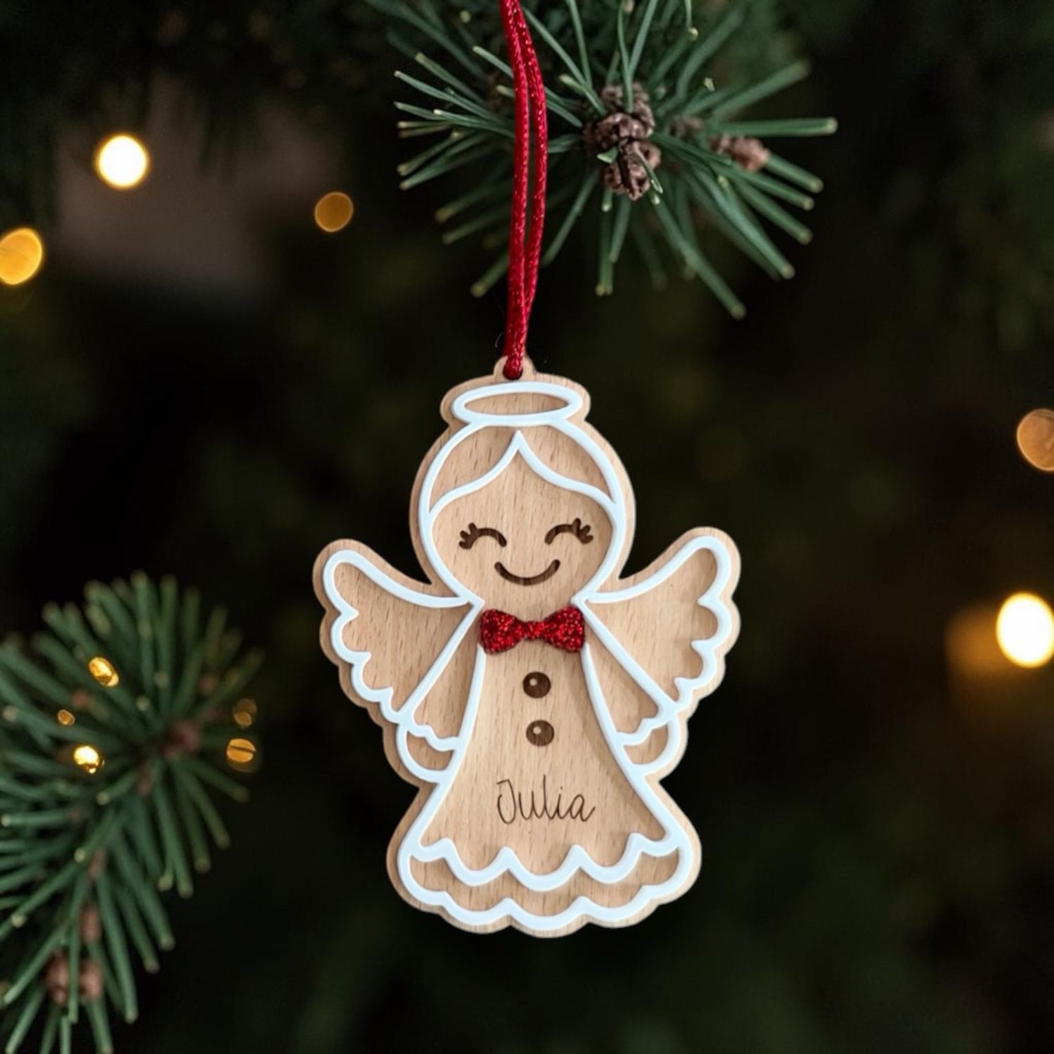 Personalisierter Engel im bewĂ€hrten Lebkuchen-Design đ mit 3D Effekt Personalisierter Engel im bewĂ€hrten Lebkuchen-Design đ mit 3D Effekt