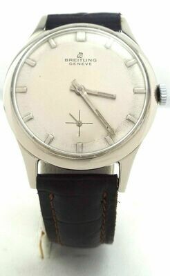 Breitling - Geneve - Nickel Plated Case - Vintage1950 Men's Watch - Runs ~#3236
