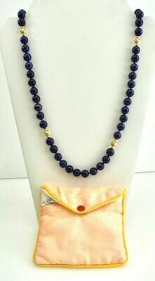 Lapis Lazuli Beads - 14K Yellow Gold - 30