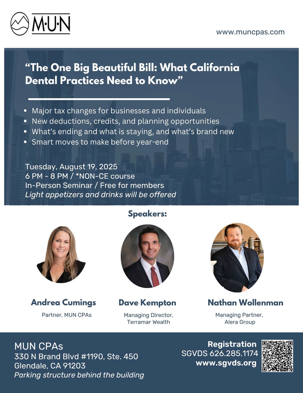 MUN CPAs - “The One Big Beautiful Bill: What California Dental Practices Need to Know”