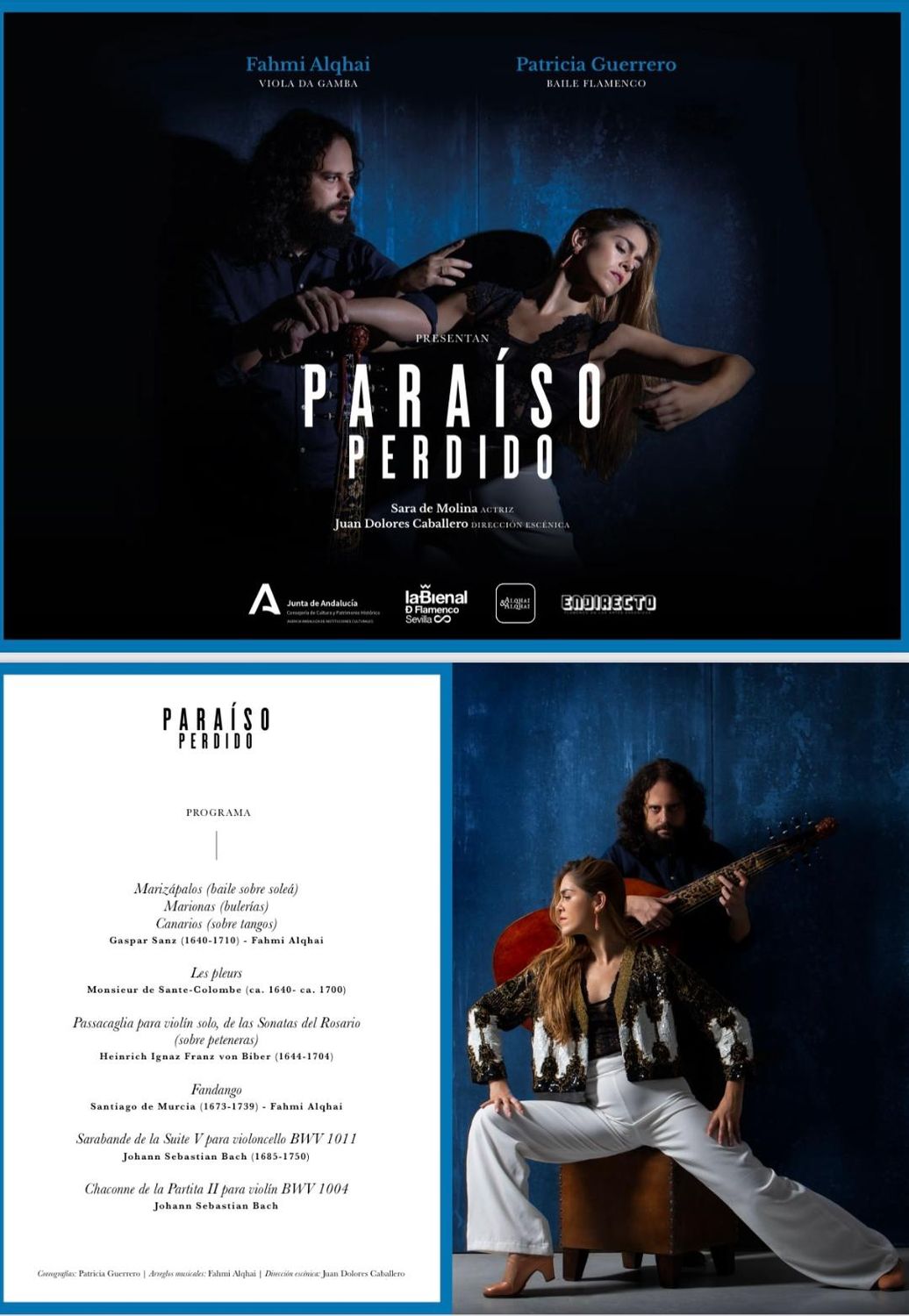 “Music and Wine in Santa Catarina 2025”  2 de agosto, 20:00 “PARAÍSO PERDIDO” Patricia Gerrero, baile flamenco, Fahmi Alqhai, Palestina, viola de gamba
