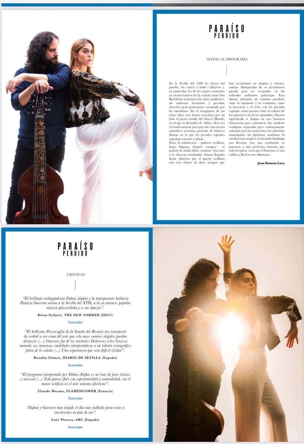 “Music and Wine in Santa Catarina 2025”  2 de agosto, 20:00 “PARAÍSO PERDIDO” Patricia Gerrero, baile flamenco, Fahmi Alqhai, Palestina, viola de gamba
