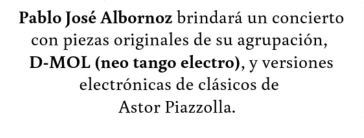 23/07/2026, 20:00, Sa Bassa Rotja Cultural 2026. Tango Electrónico, Pablo Albornoz, Mar de Plata , Argentina, violín y DJ