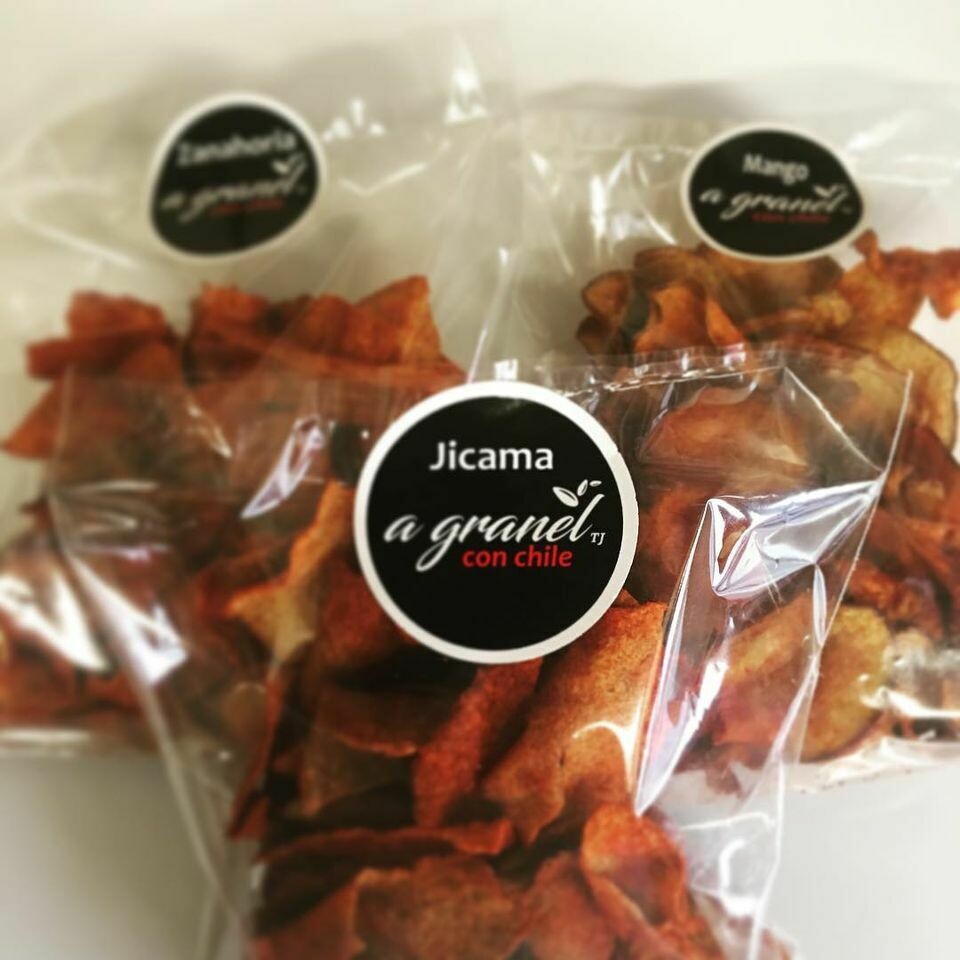 Baked Jicama Chips with chili 8.8oz