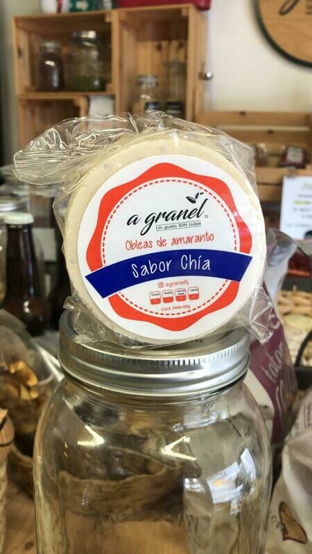 Obleas de Amaranto sabor Chia