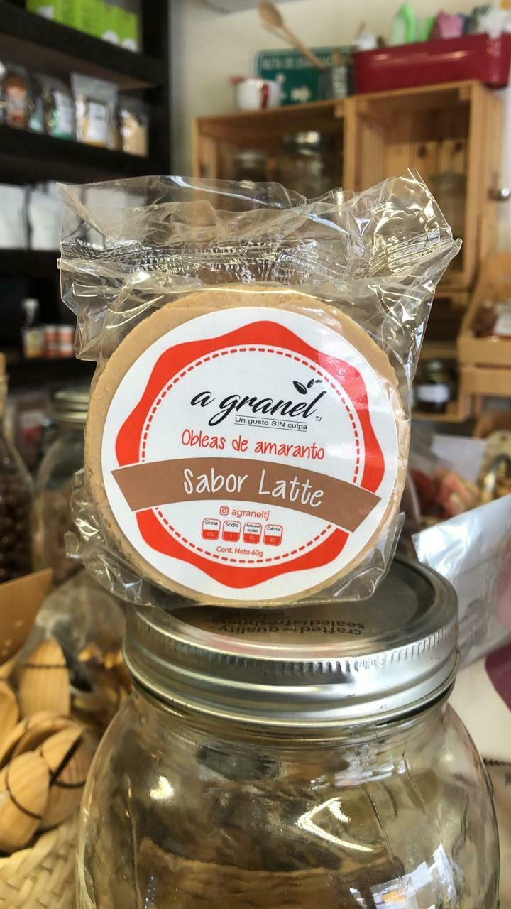 Obleas de Amaranto sabor Latte
