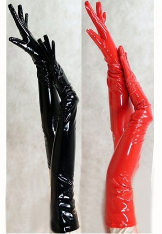 Long Leather Gloves