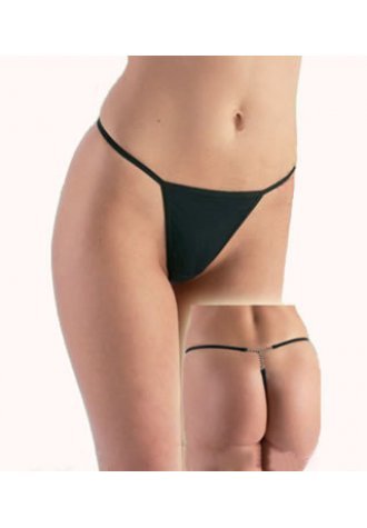 Jeweled rhinestone T-back fashion g-string