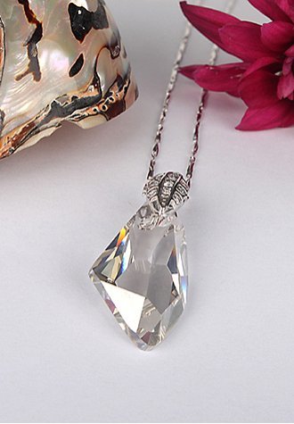 Water-drop Shaped Swarovski Crystals Necklace