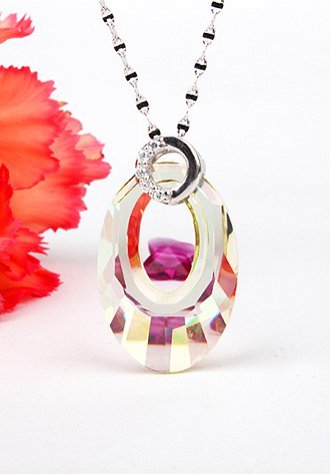 Elegant Delicate Swarovski Crystal Necklace