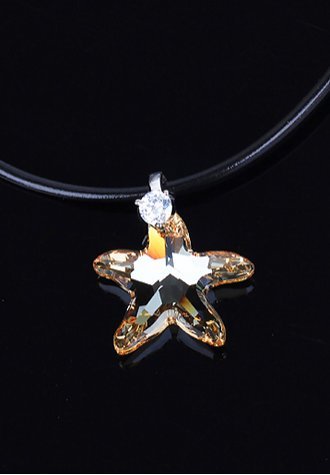 Star Shaped Swarovski Crystal Fashion Necklace