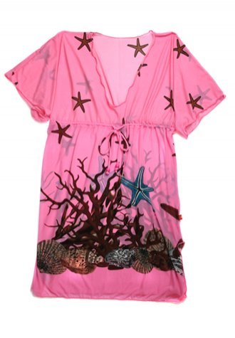 New Sexy Rose Beach Dress in Low Price