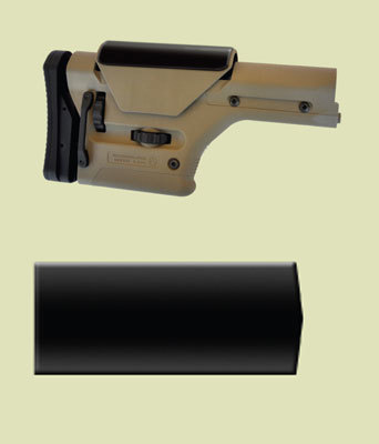 Super Soft Cheek Pads - 3/16 inch thick - Magpul® PRS™ MPCP/PRS pad 2-3/8” W x 4-3/4” L x 3/16” thick