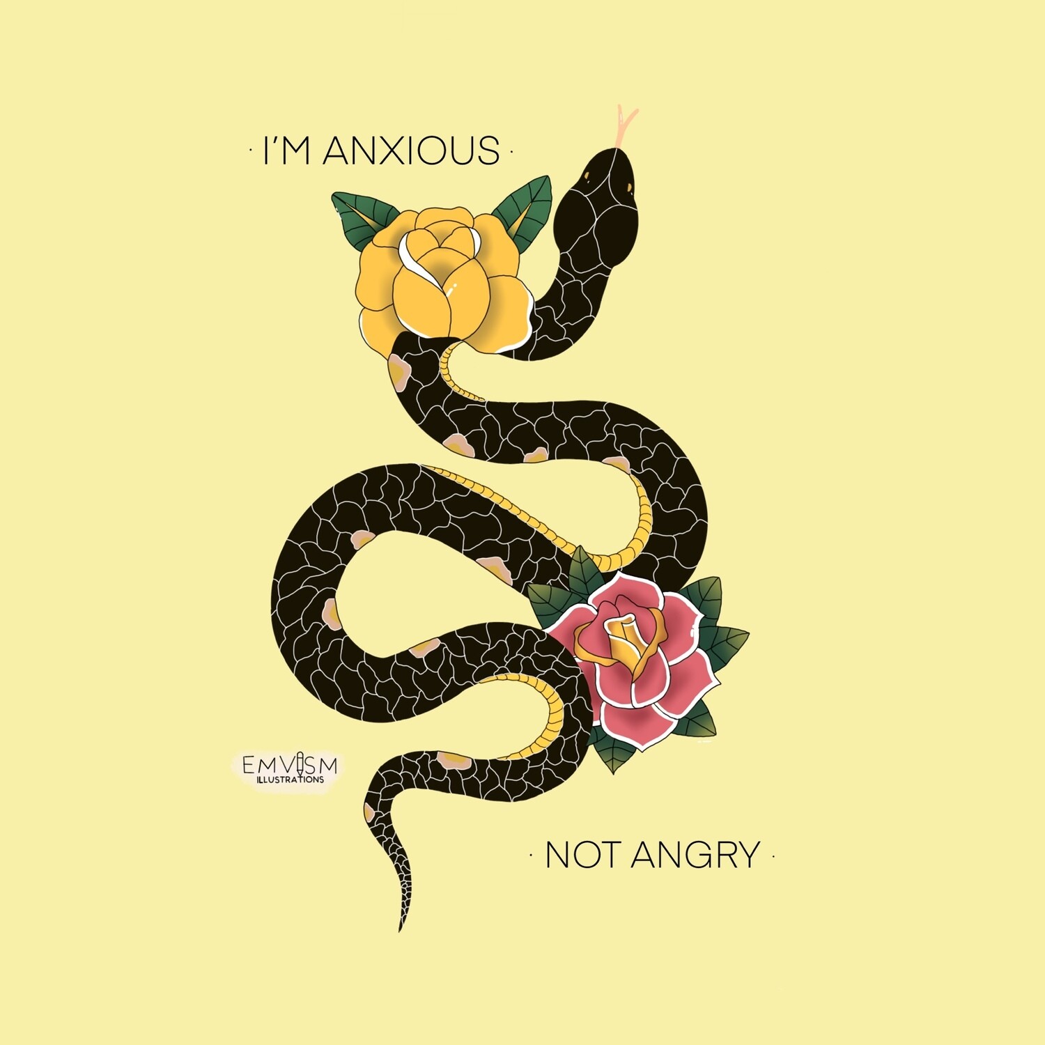 I’m anxious not angry