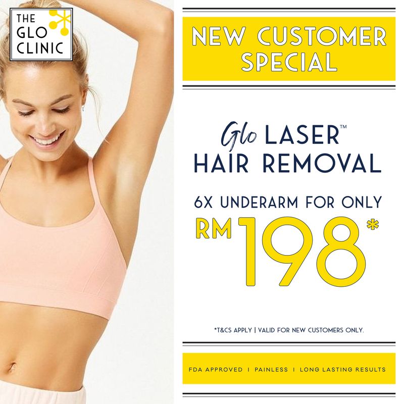 [ONLINE EXCLUSIVE] 6x UNDERARMS LASER HAIR REMOVAL