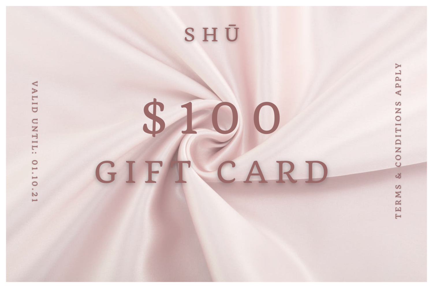 S H Ū Gift card