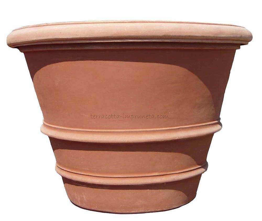 Vaso orlato - Schlichte Terracotta-Vase Vaso orlato - Schlichte Terracotta-Vase