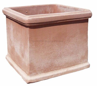 Cassetta quadra liscia - Quadratischer Terracottakasten Cassetta quadra liscia - Quadratischer Terracottakasten