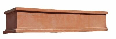 Cassetta liscia - langer niedriger Terracotta-Kasten Cassetta liscia - langer niedriger Terracotta-Kasten