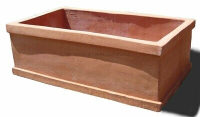 Cassetta liscia - schlichter niedriger Terracotta-Blumenkasten Cassetta liscia - schlichter niedriger Terracotta-Blumenkasten