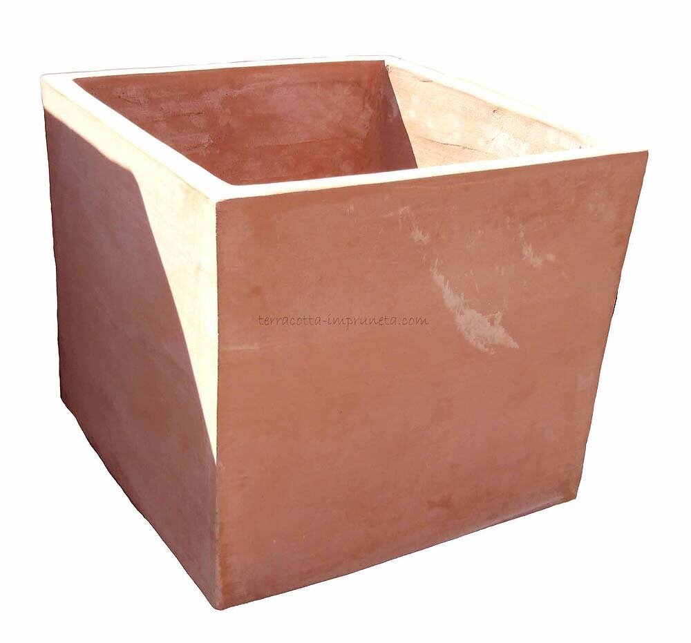 Cubo semplice - Schlichter Terracotta-Kubus (pesci) Cubo semplice - Schlichter Terracotta-Kubus (pesci)
