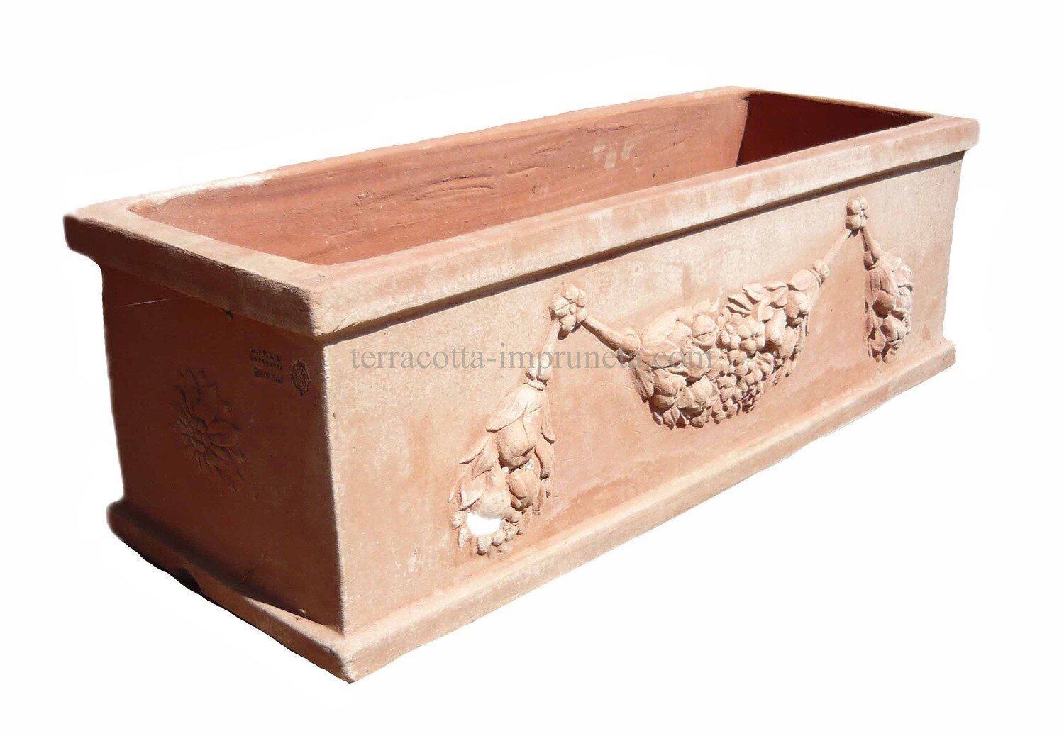 Cassetta festonata 1 - Verzierter Terracotta-Kasten Cassetta festonata 1 - Verzierter Terracotta-Kasten