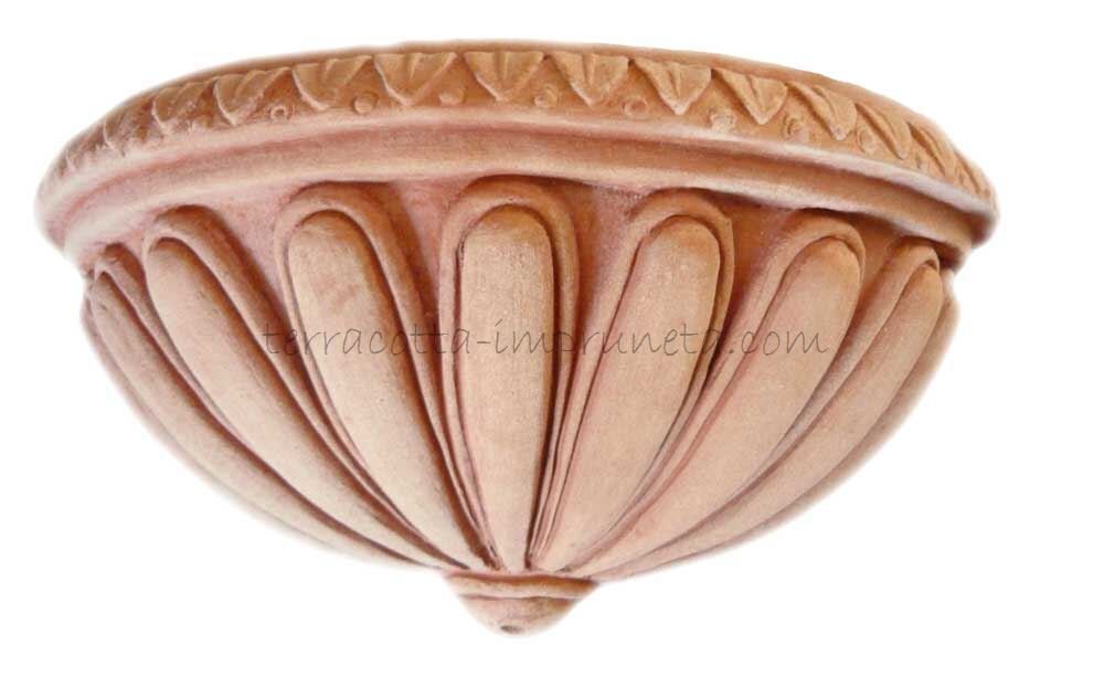 Tasca scannellata - Terracotta-Wandschale Tasca scannellata - Terracotta-Wandschale