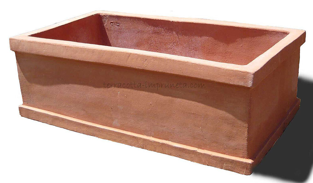Cassetta liscia - schlichter niedriger Terracotta-Blumenkasten Cassetta liscia - schlichter niedriger Terracotta-Blumenkasten