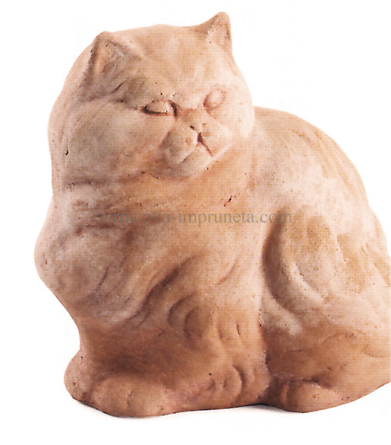 Gatto - Sitzende Terracotta-Katze Gatto - Sitzende Terracotta-Katze