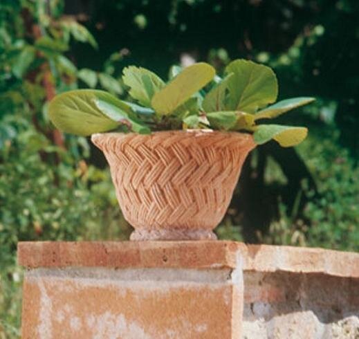 cestino vimini - Niedriger Terracottakorb cestino vimini - Niedriger Terracottakorb