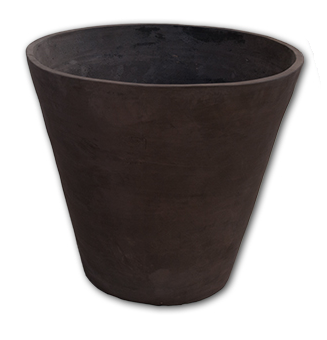 Peonia terra Impruneta d'ombra - Schlichte konische Vase Grau Peonia terra Impruneta d'ombra - Schlichte konische Vase Grau