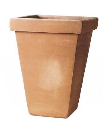 Quadrato conica - Eckiger konischer Terracotta-Topf Quadrato conica - Eckiger konischer Terracotta-Topf
