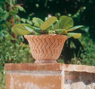 cestino vimini - Niedriger Terracottakorb cestino vimini - Niedriger Terracottakorb