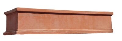 Cassetta liscia - langer niedriger Terracotta-Kasten Cassetta liscia - langer niedriger Terracotta-Kasten