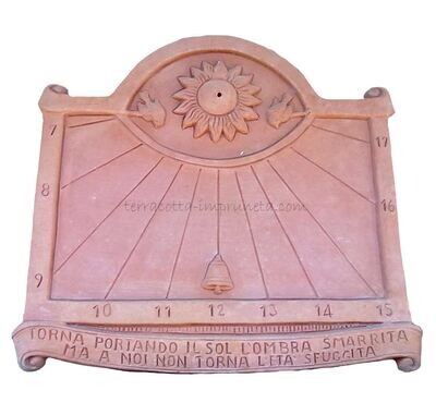 Meridiana 48 - Terracotta-Sonnenuhr Meridiana 48 - Terracotta-Sonnenuhr