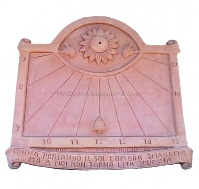 Meridiana 48 - Terracotta-Sonnenuhr