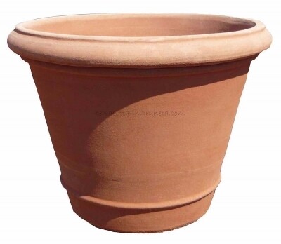 Vaso liscio con rigo - Schlichte Vase mit Wulst