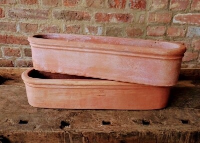 Cassetta di balcone - Terracotta Balkonkasten mit Rand Cassetta di balcone - Terracotta Balkonkasten mit Rand
