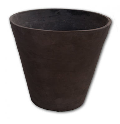 Peonia terra Impruneta d'ombra - Schlichte konische Vase Grau