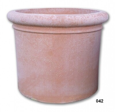 Cilindro con bordo - Terracotta-Zylinder Cilindro con bordo - Terracotta-Zylinder