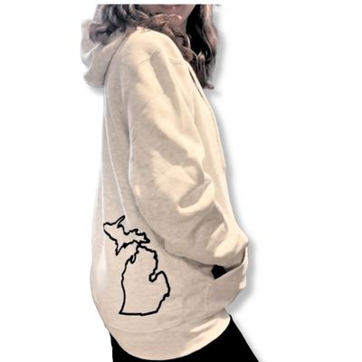 White MI Hoodie
