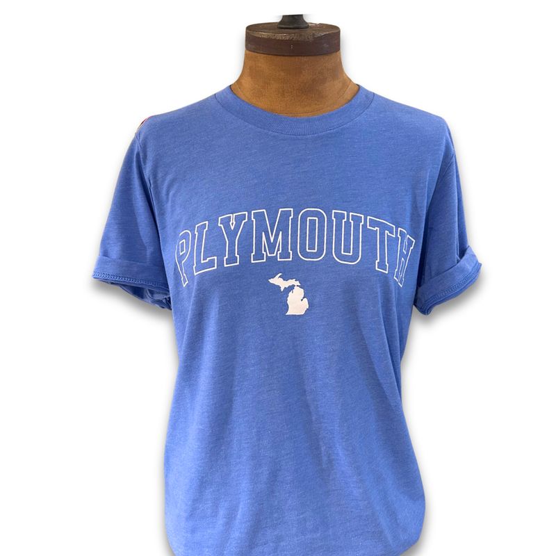 Plymouth, MI T-Shirt Blue