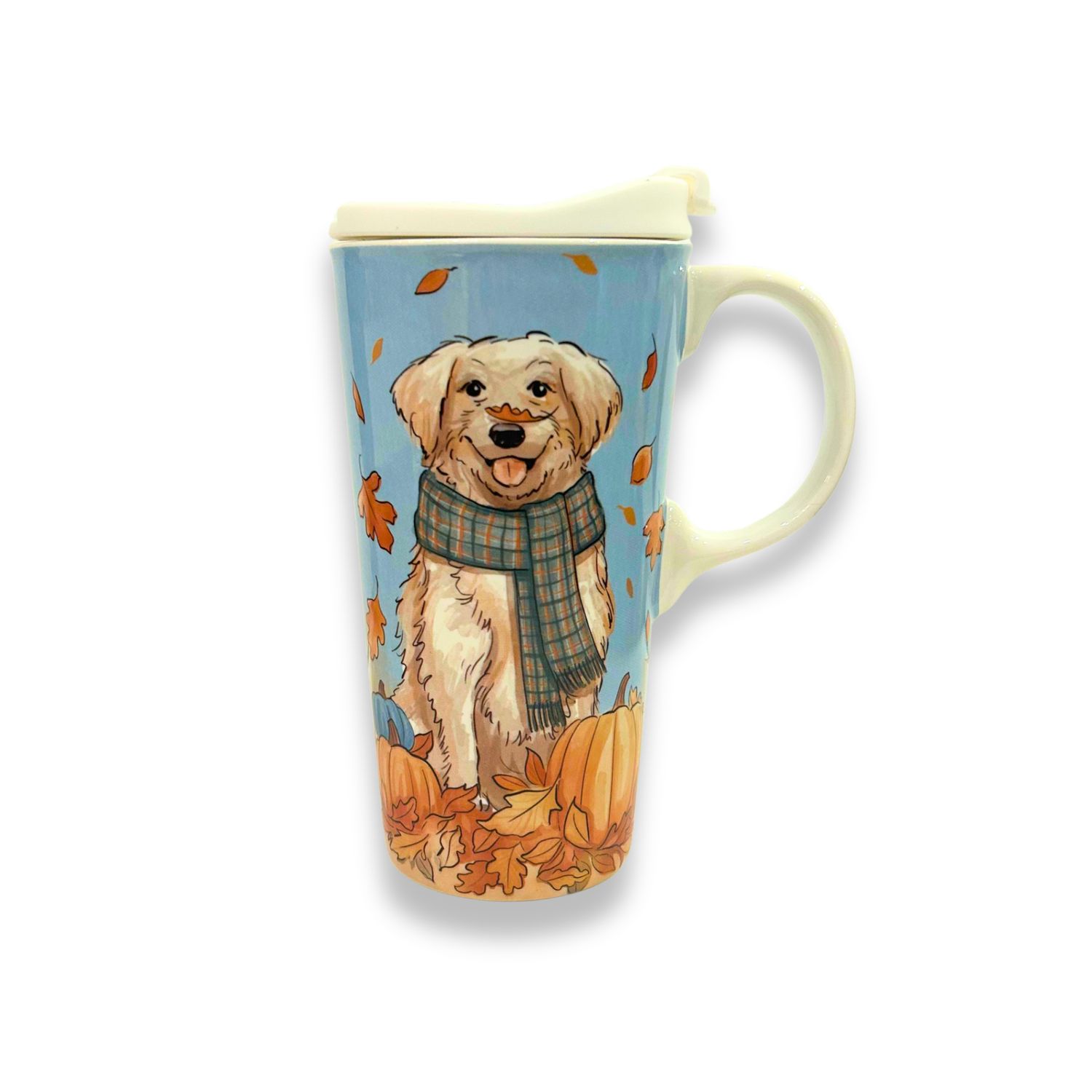 Autumn Dog Travel Mug