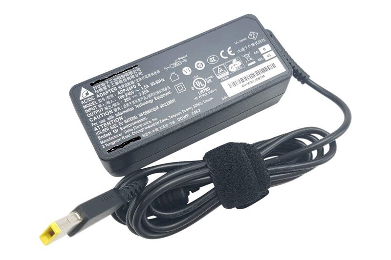 Lenovo 65w power adaptor, usb type Connector, 65w laptop charger