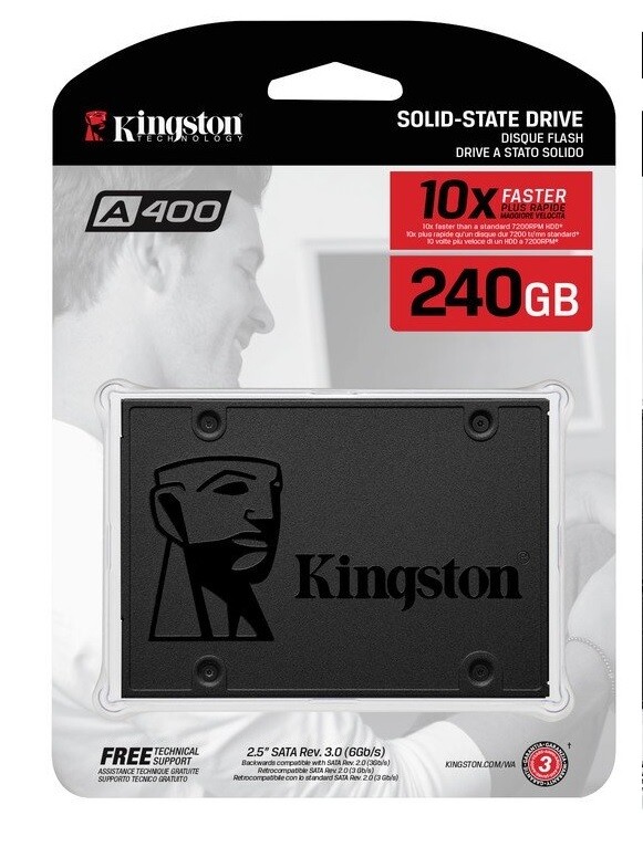 Kingston 240gb ssd for laptop 2.5&quot; sata slot