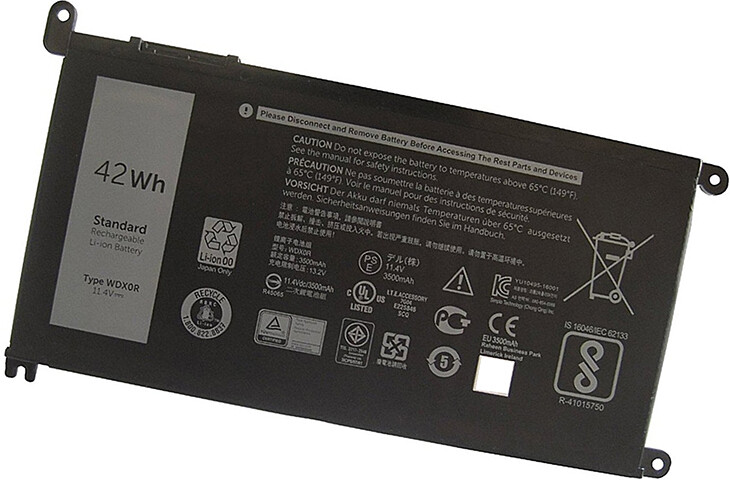 Dell Inspiron 13 5368 5378 7368 7378, WDXOR CYMGM P58F FW8KR laptop battery