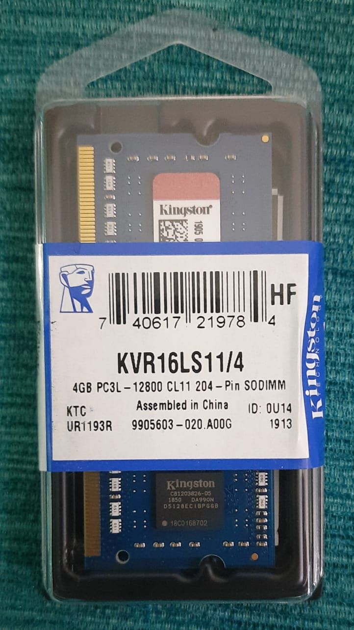 Kingston 4gb ddr3 laptop ram with three years manufacturer warranty