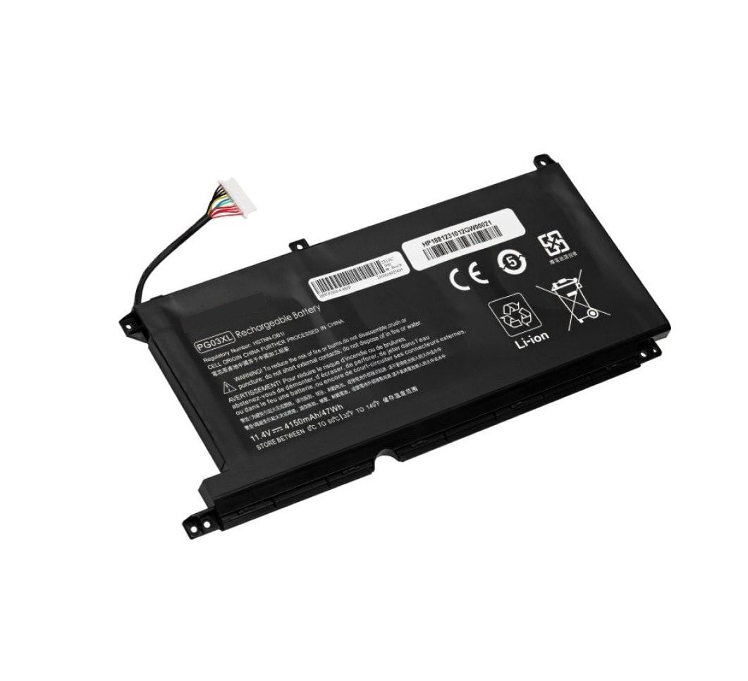 compatible hp PG03XL, HSTNN-OB1I, HSTNN-DB9G, P L48430-AC1, L48430-AC2, PG03XL laptop battery