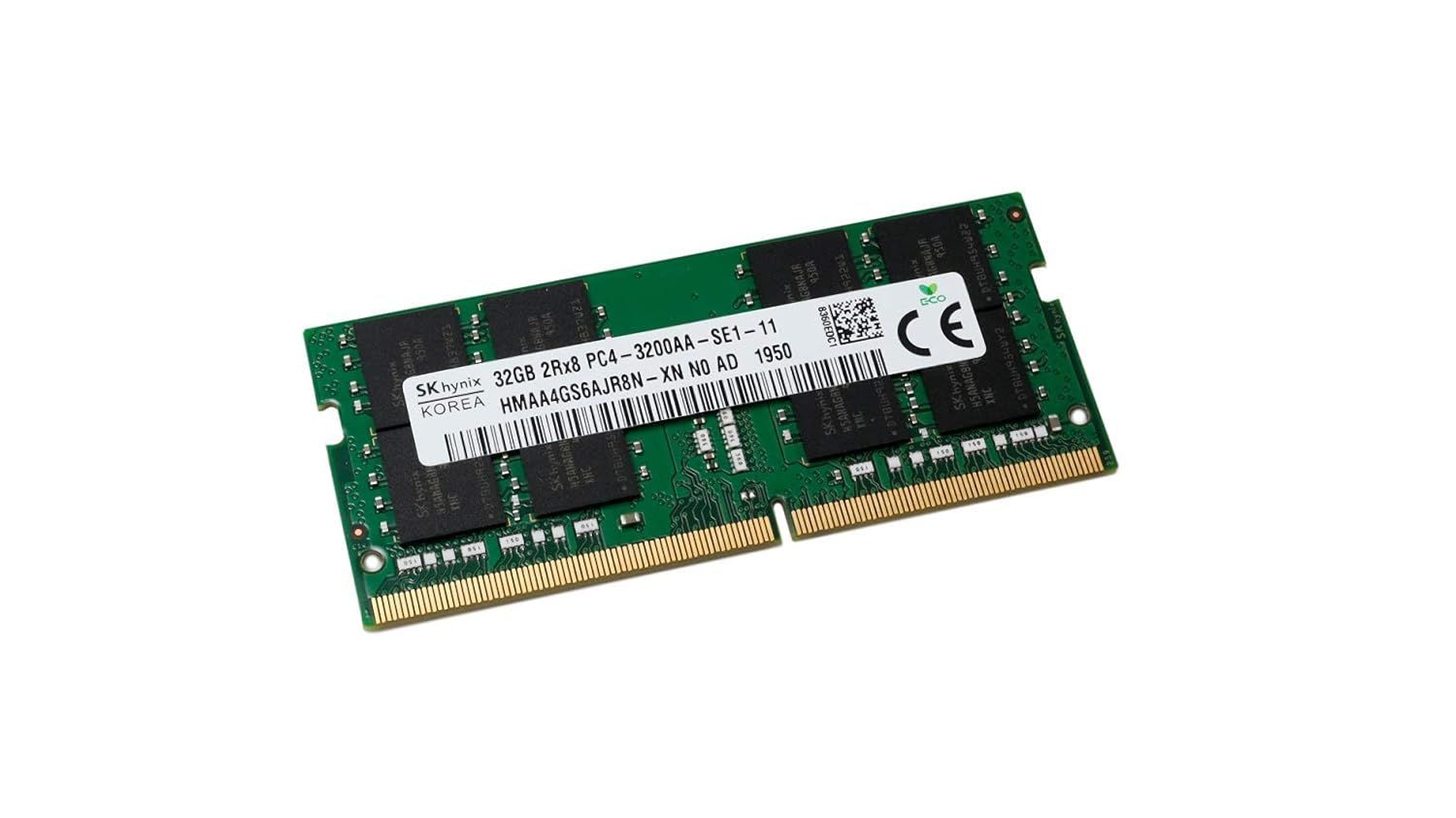32gb ddr4 laptop ram with three years manufacturer warranty